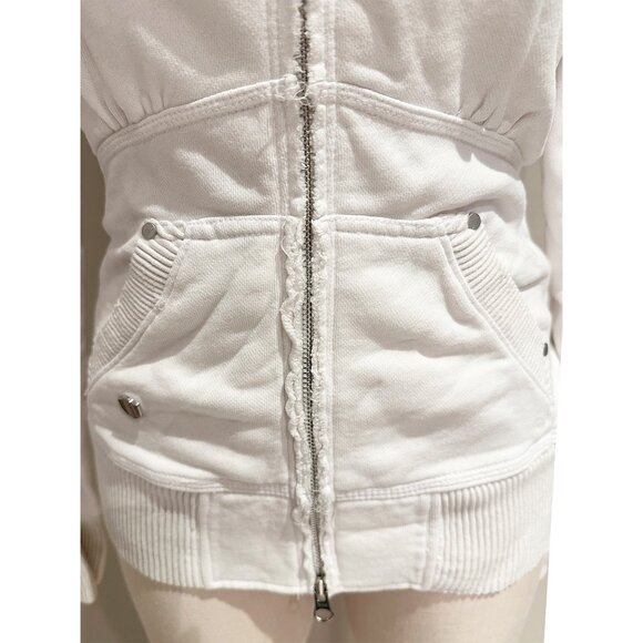 Rare Triple Five Soul White Hoodie Sweatshirt Womens Size Small - Picture 7 of 10